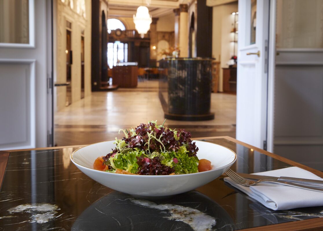 Stimmungsbild, Salat, Restaurant Cumberland